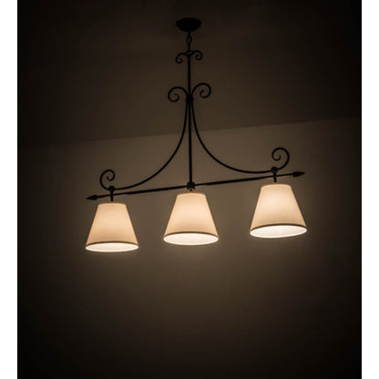 Meyda Tiffany Marselle 3 Light 42" Wide Linear Pendant