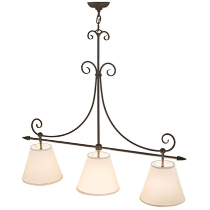Meyda Tiffany Marselle 3 Light 42" Wide Linear Pendant