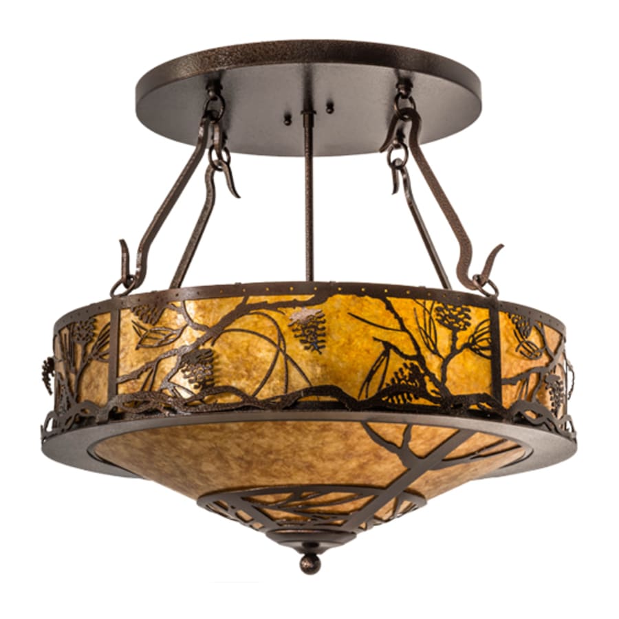 Meyda Tiffany Whispering Pines 4 Light 24" Wide Pendant