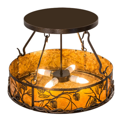 Meyda Tiffany Whispering Pines 4 Light 24" Wide Pendant