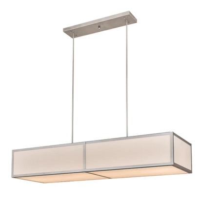 Meyda Tiffany Quadrato 6 Light 72" Wide Linear Pendant