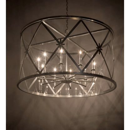 Meyda Tiffany Penelope 10 Light 54" Wide Taper Candle Pendant