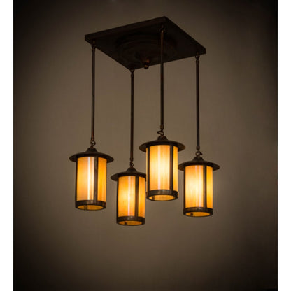 Meyda Tiffany Fulton 4 Light 28" Wide Multi Light Pendant