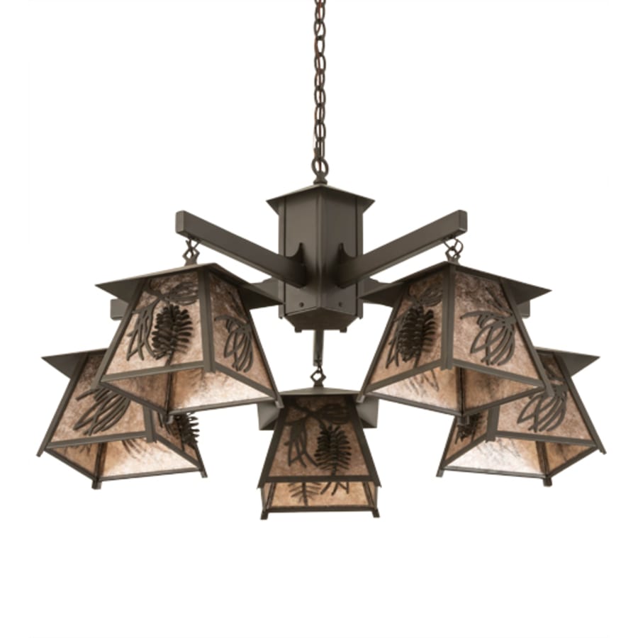 Meyda Tiffany Scotch Pine 5 Light 40" Wide Chandelier