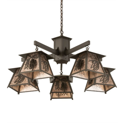 Meyda Tiffany Scotch Pine 5 Light 40" Wide Chandelier