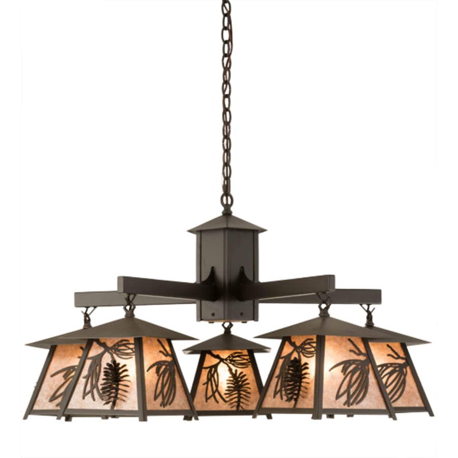 Meyda Tiffany Scotch Pine 5 Light 40" Wide Chandelier