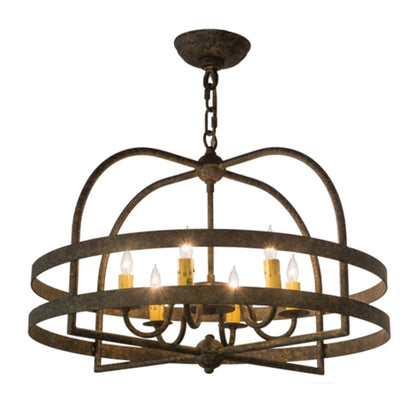 Meyda Tiffany Aldari 6 Light 22" Wide Taper Candle Style Chandelier