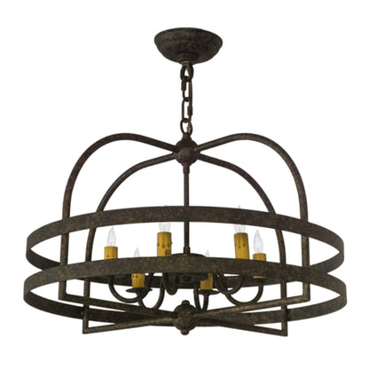 Meyda Tiffany Aldari 6 Light 22" Wide Taper Candle Style Chandelier