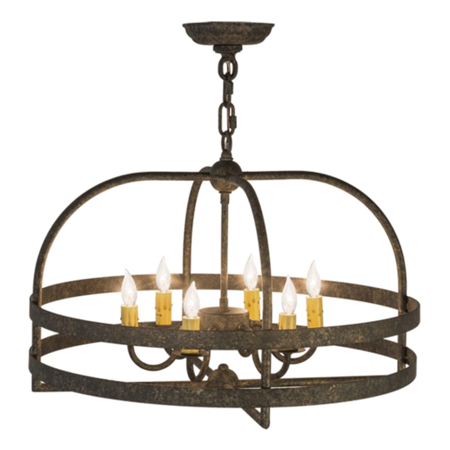 Meyda Tiffany Aldari 6 Light 22" Wide Taper Candle Style Chandelier