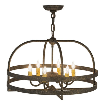 Meyda Tiffany Aldari 6 Light 22" Wide Taper Candle Style Chandelier