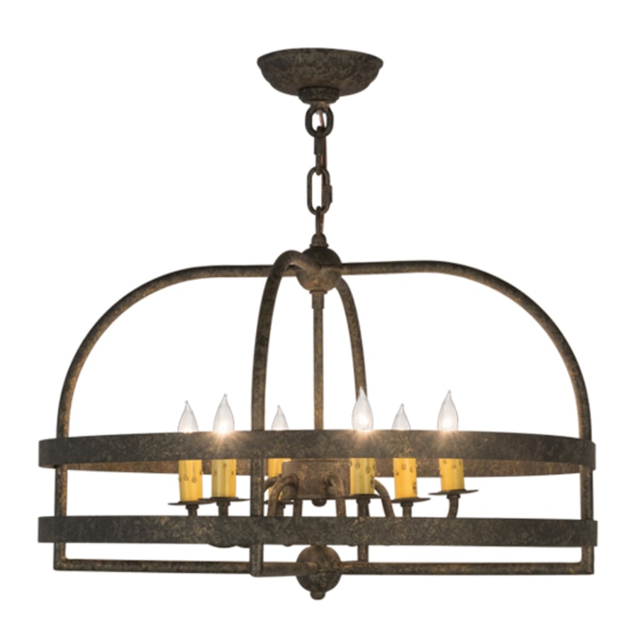 Meyda Tiffany Aldari 6 Light 22" Wide Taper Candle Style Chandelier