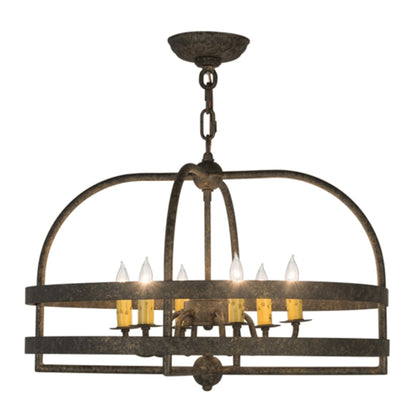 Meyda Tiffany Aldari 6 Light 22" Wide Taper Candle Style Chandelier