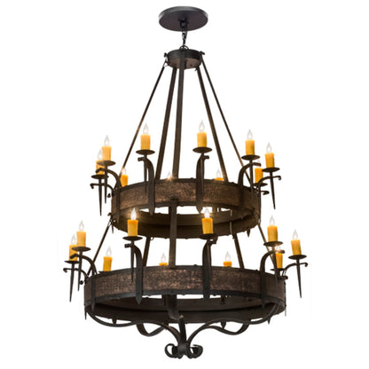 Meyda Tiffany Costello 20 Light 56" Wide Taper Candle Style Chandelier
