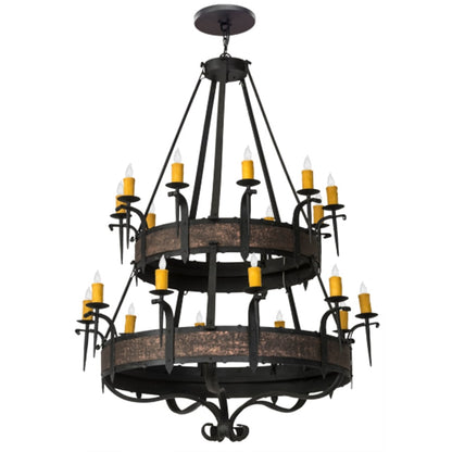 Meyda Tiffany Costello 20 Light 56" Wide Taper Candle Style Chandelier