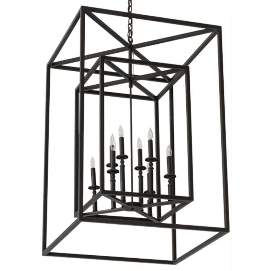 Meyda Tiffany Kitzi 8 Light 40" Wide Taper Candle Pendant