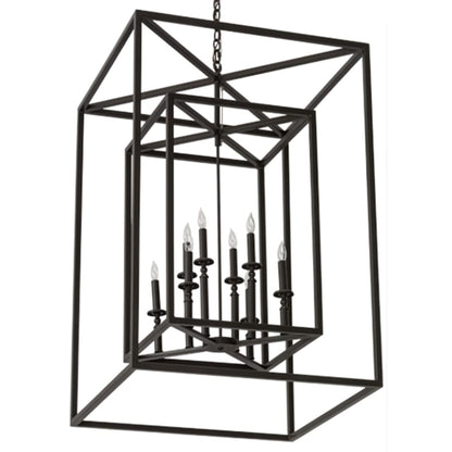 Meyda Tiffany Kitzi 8 Light 40" Wide Taper Candle Pendant