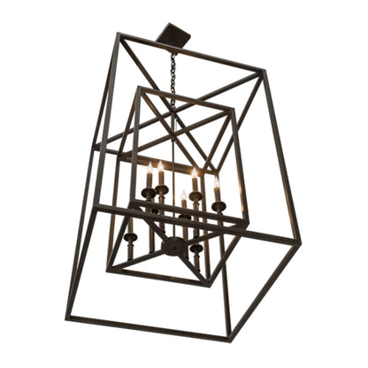 Meyda Tiffany Kitzi 8 Light 40" Wide Taper Candle Pendant