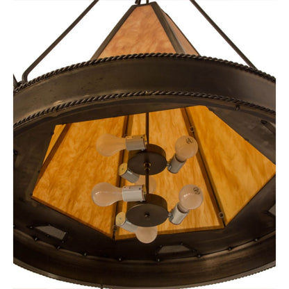 Meyda Tiffany Obsidian 6 Light 36" Wide Pendant
