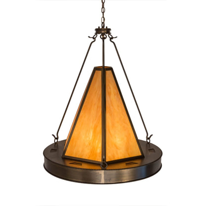 Meyda Tiffany Obsidian 6 Light 36" Wide Pendant