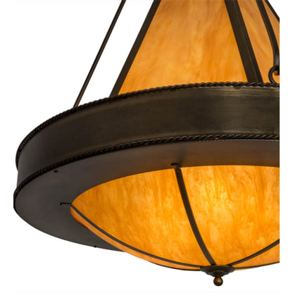 Meyda Tiffany Obsidian 6 Light 36" Wide Pendant
