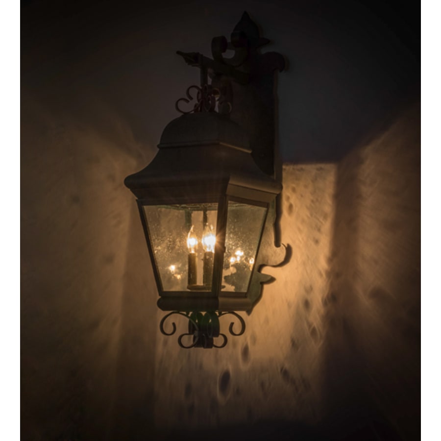 Meyda Tiffany Vincente 3 Light 35" Tall Wall Sconce with Shade