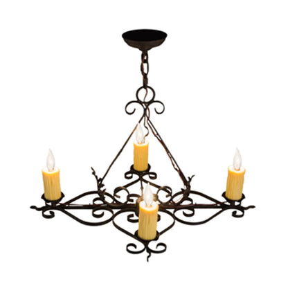 Meyda Tiffany Elianna 4 Light 22" Wide Taper Candle Style Chandelier