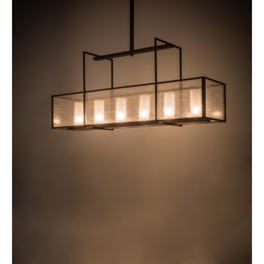 Meyda Tiffany Nelson 6 Light 57" Wide Pillar Candle Linear Pendant
