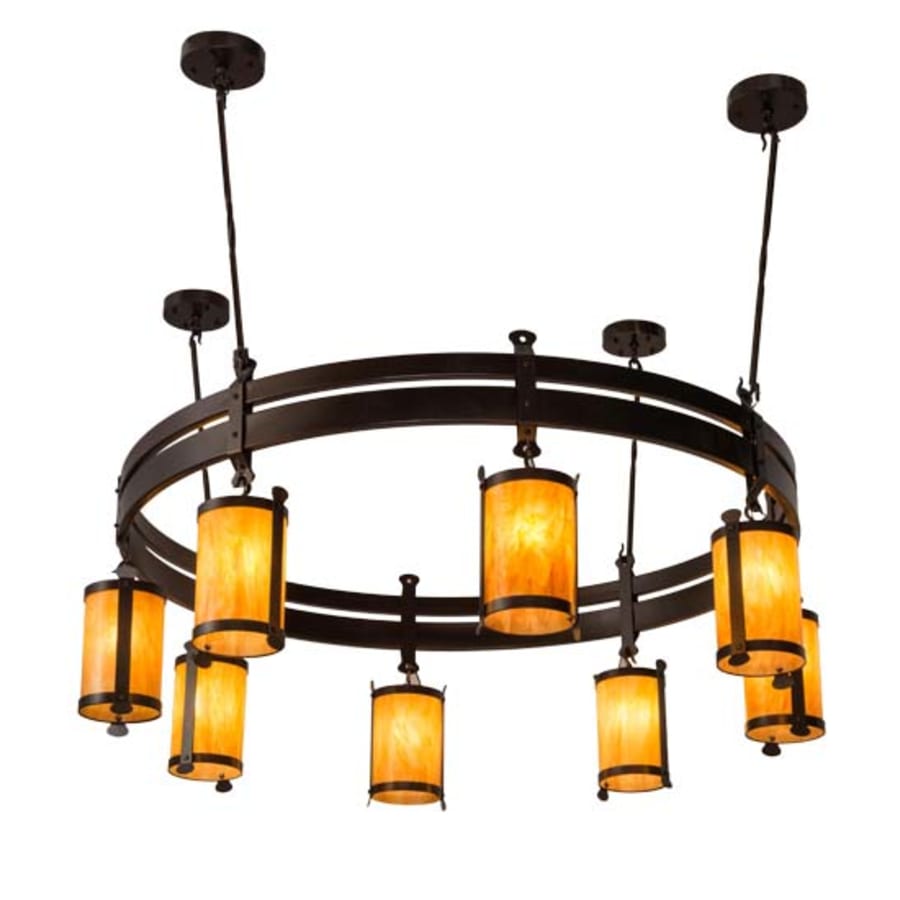 Meyda Tiffany Beartooth 8 Light 67" Wide Ring Chandelier
