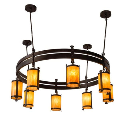 Meyda Tiffany Beartooth 8 Light 67" Wide Ring Chandelier
