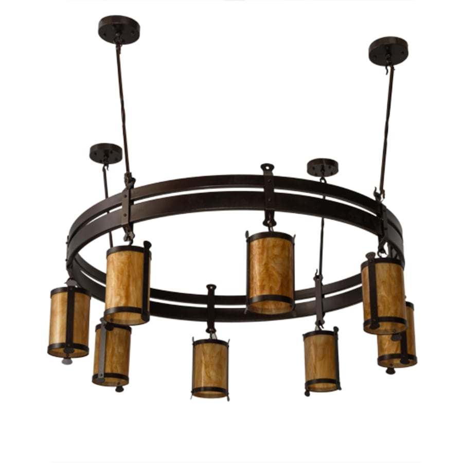 Meyda Tiffany Beartooth 8 Light 67" Wide Ring Chandelier