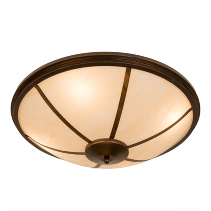 Meyda Tiffany Commerce 4 Light 31" Wide Semi-Flush Bowl Ceiling Fixture - Vintage Copper Finish