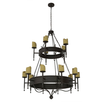 Meyda Tiffany Marta 15 Light 51" Wide Ring Chandelier