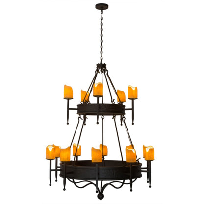 Meyda Tiffany Marta 15 Light 51" Wide Ring Chandelier