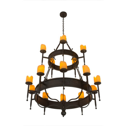 Meyda Tiffany Marta 15 Light 51" Wide Ring Chandelier