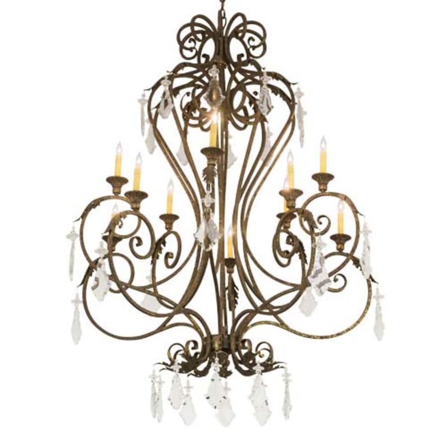 Meyda Tiffany Josephine 10 Light 48" Wide Taper Candle Style Chandelier