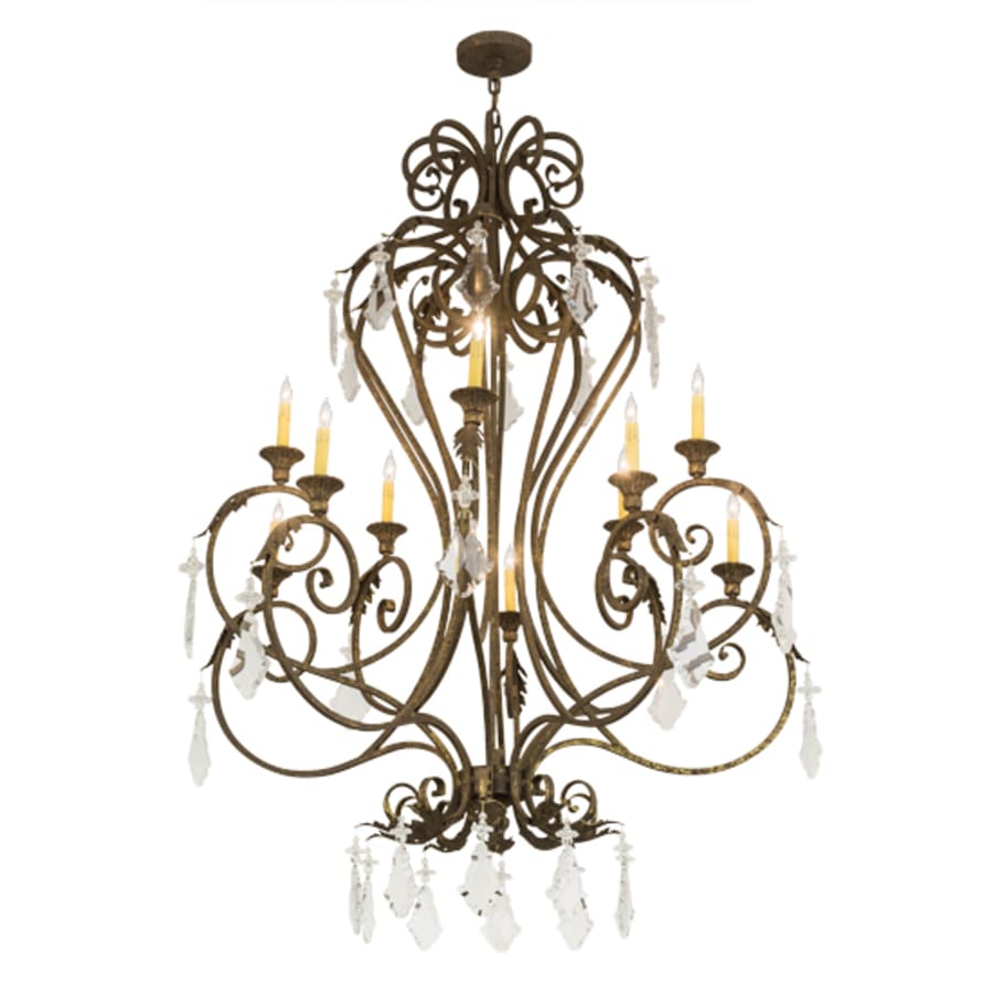 Meyda Tiffany Josephine 10 Light 48" Wide Taper Candle Style Chandelier