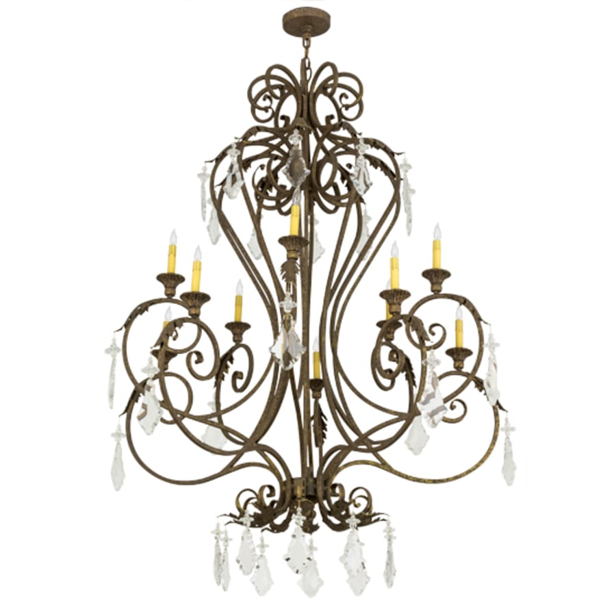 Meyda Tiffany Josephine 10 Light 48" Wide Taper Candle Style Chandelier
