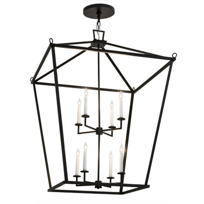 Meyda Tiffany Kitzi 8 Light 51" Wide Taper Candle Pendant