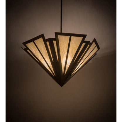 Meyda Tiffany Brum 6 Light 66" Wide Pendant