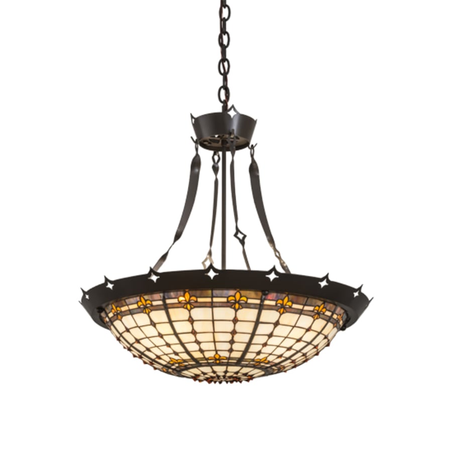 Meyda Tiffany Fleur-de-Lite 4 Light 26" Wide Pendant