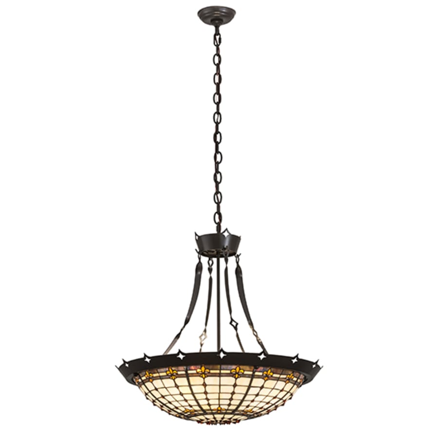 Meyda Tiffany Fleur-de-Lite 4 Light 26" Wide Pendant