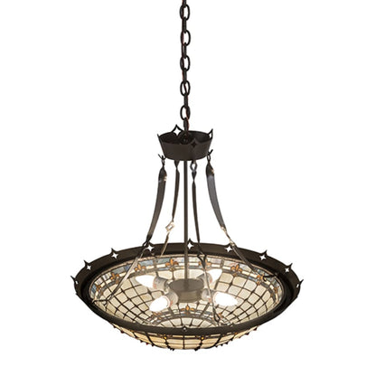 Meyda Tiffany Fleur-de-Lite 4 Light 26" Wide Pendant