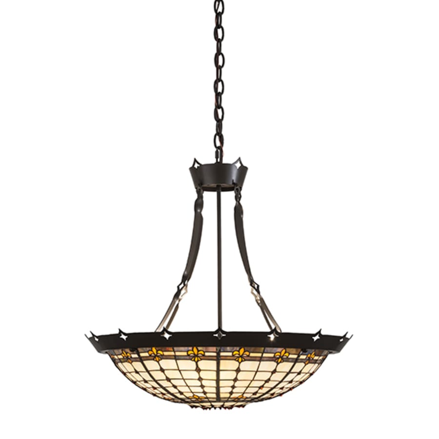 Meyda Tiffany Fleur-de-Lite 4 Light 26" Wide Pendant