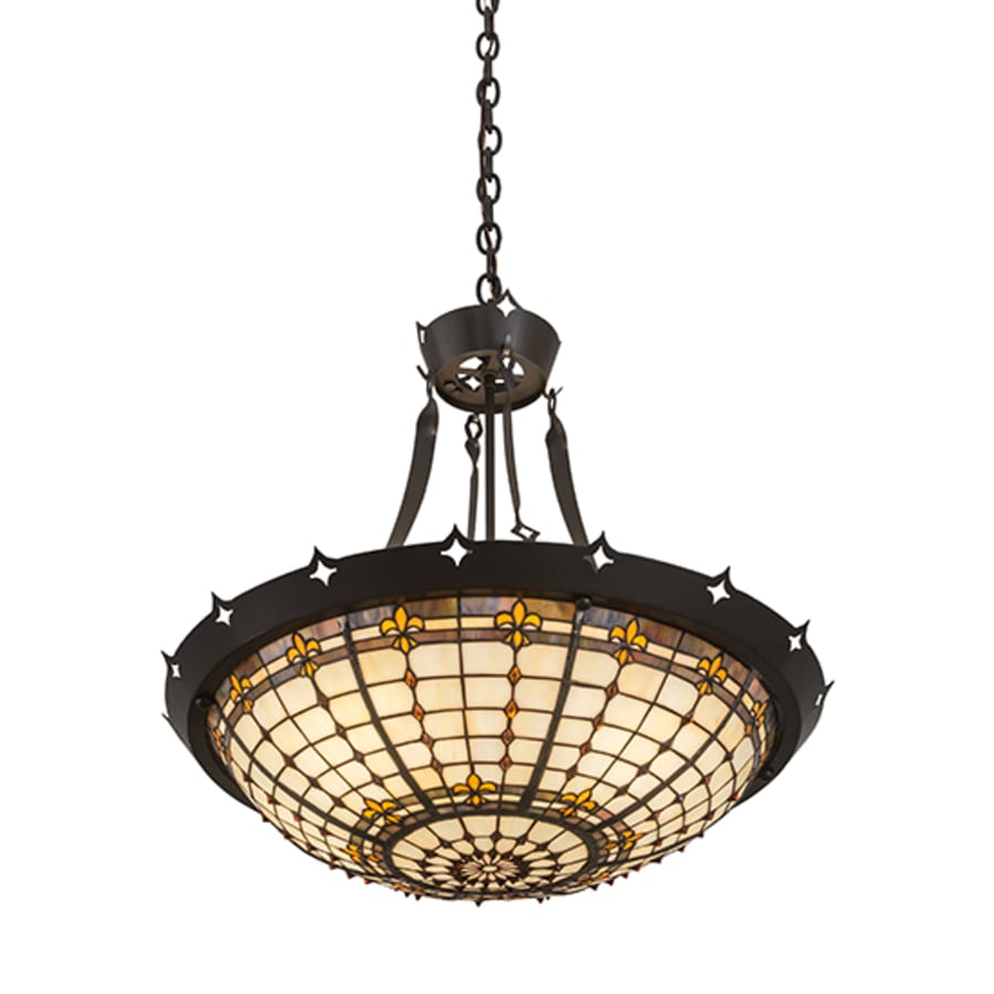 Meyda Tiffany Fleur-de-Lite 4 Light 26" Wide Pendant
