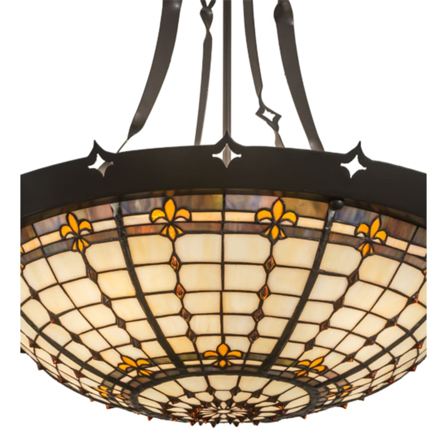 Meyda Tiffany Fleur-de-Lite 4 Light 26" Wide Pendant