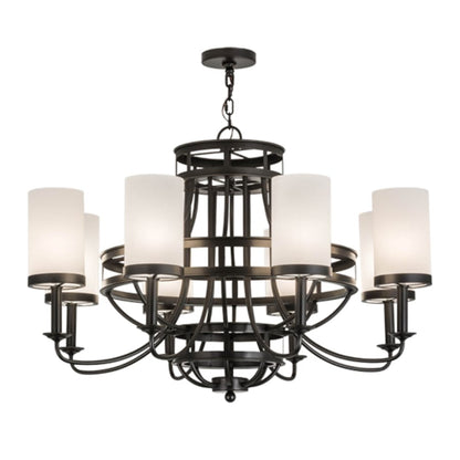 Meyda Tiffany Saxony 8 Light 46" Wide Chandelier