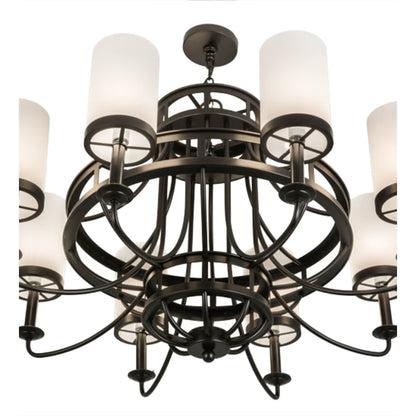 Meyda Tiffany Saxony 8 Light 46" Wide Chandelier