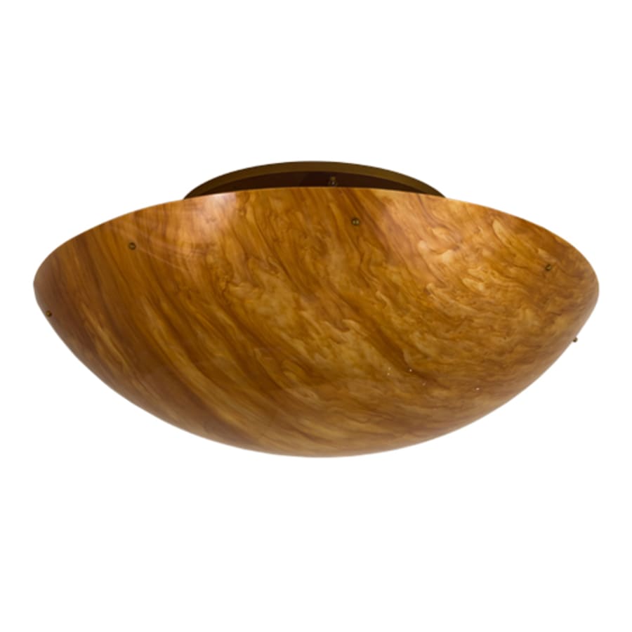 Meyda Tiffany Artesia 12 Light 60" Wide Semi-Flush Bowl Ceiling Fixture - Buttered Brass Finish
