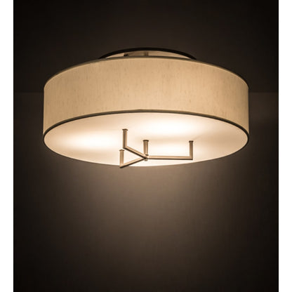 Meyda Tiffany Cilindro 3 Light 30" Wide Flush Mount Drum Ceiling Fixture