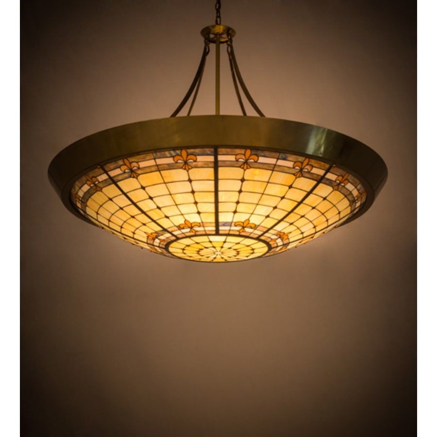 Meyda Tiffany Fleur-de-Lite 10 Light 54" Wide Pendant